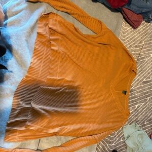 Ribbed Orange Sweater